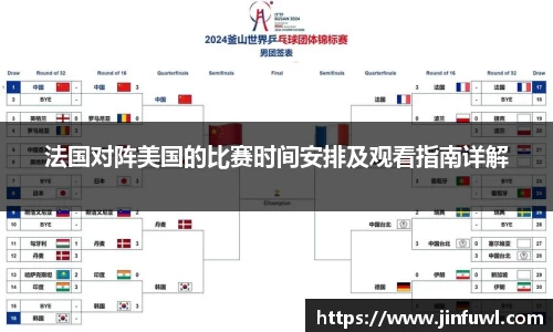 法国对阵美国的比赛时间安排及观看指南详解